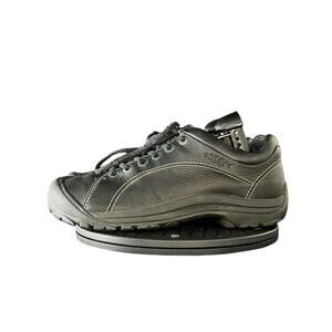 Women's Keen Presidio Black Pebbled Leather Shoes Oxfords Lace-Up Size 10